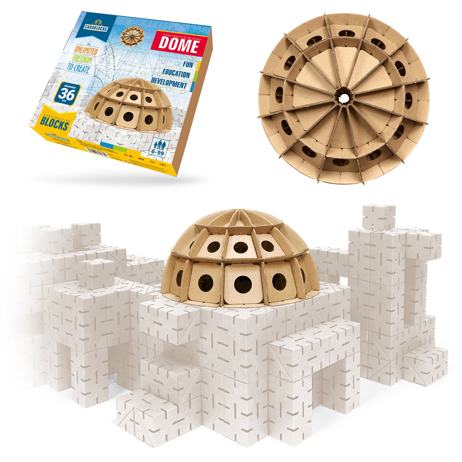 Constructive Blocks Cardblocks Dome Set