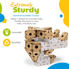 Cardblocks Set 1 Addition for Constructive Blocks - Cardboard blocks for Self-Assembly