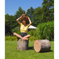 DelSit Family DT-21 Woody Pouffe Ottoman