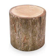 Delsit Woody Pouffe - Outdoor-Indoor Pouf, Looks Like A Tree Trunk
