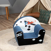 DELSIT Toddler Chair & Kids Armchair - Midnight Plane