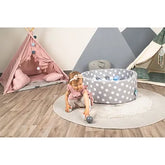 Delsit foam ball pit, ball pool, round with 200 balls