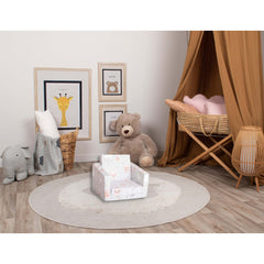 DELSIT Toddler Chair & Kids Sofa - Flip Open Foam Single Sofa - Sweet Dreams Bunny