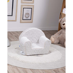 DELSIT Toddler Chair & Kids Armchair with Removable Cover - Quilted Stars Gray