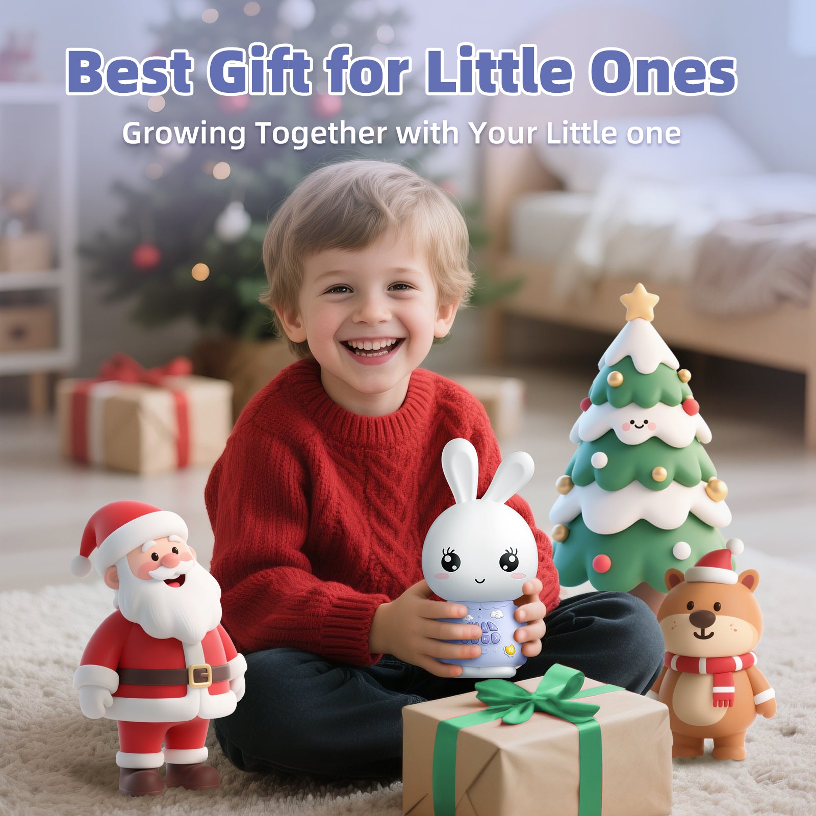 Alilo F6S AI Bunny - AI Chat Buddy, Music, Stories, White Noise & More