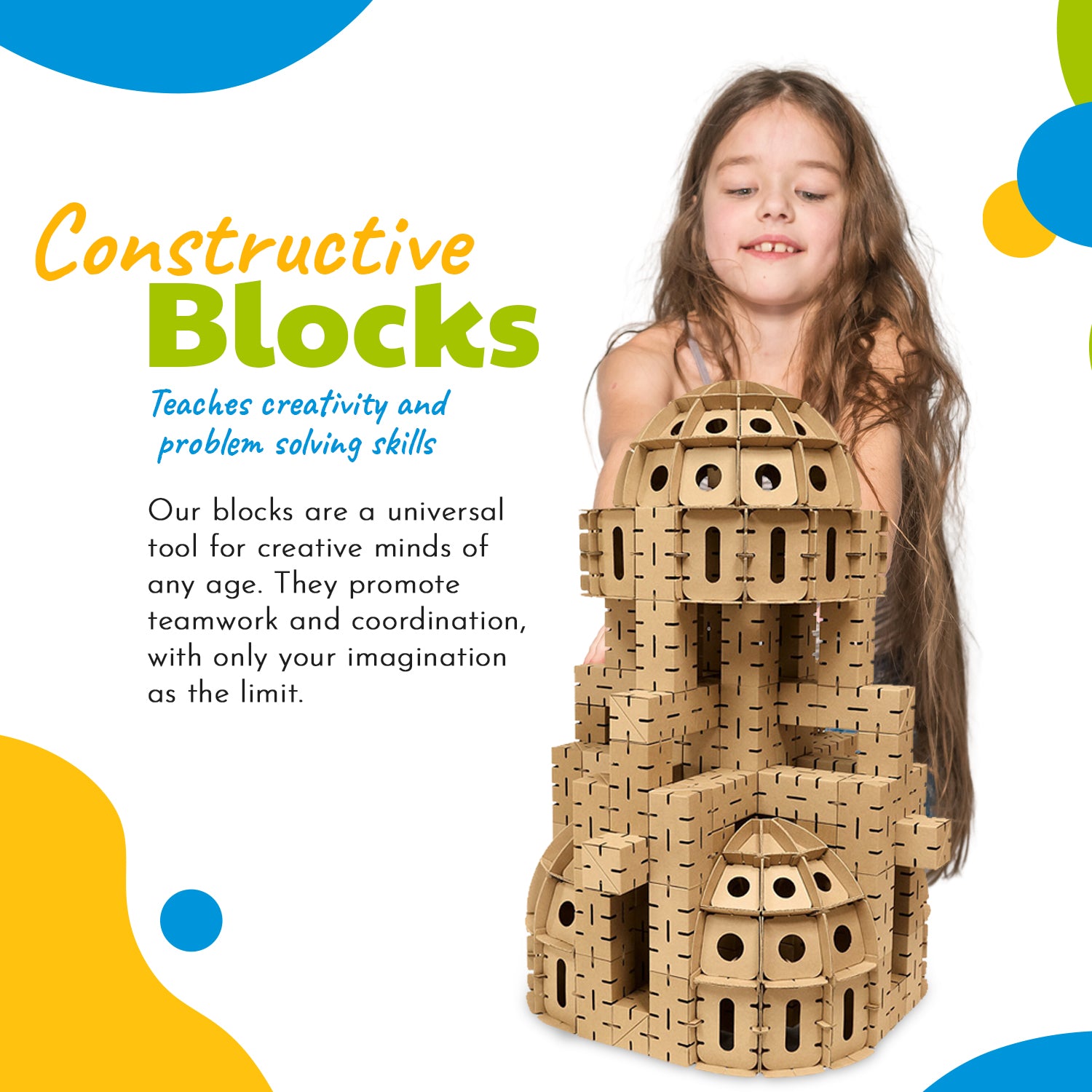 Cardblocks Dome Set - Constructive Blocks for Self-Assembly - Delsit Family