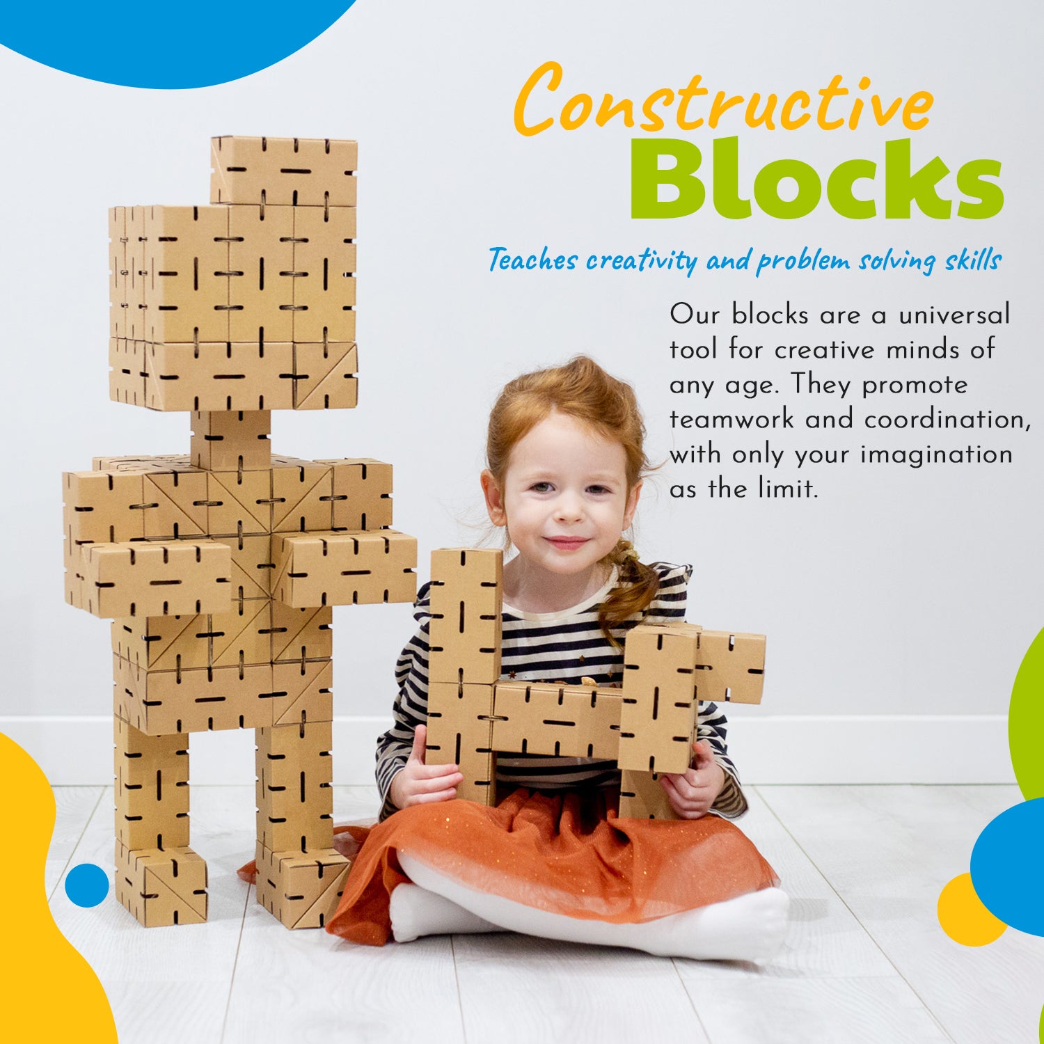 Cardblocks Constructive Blocks - Cardboard blocks for Self-Assembly
