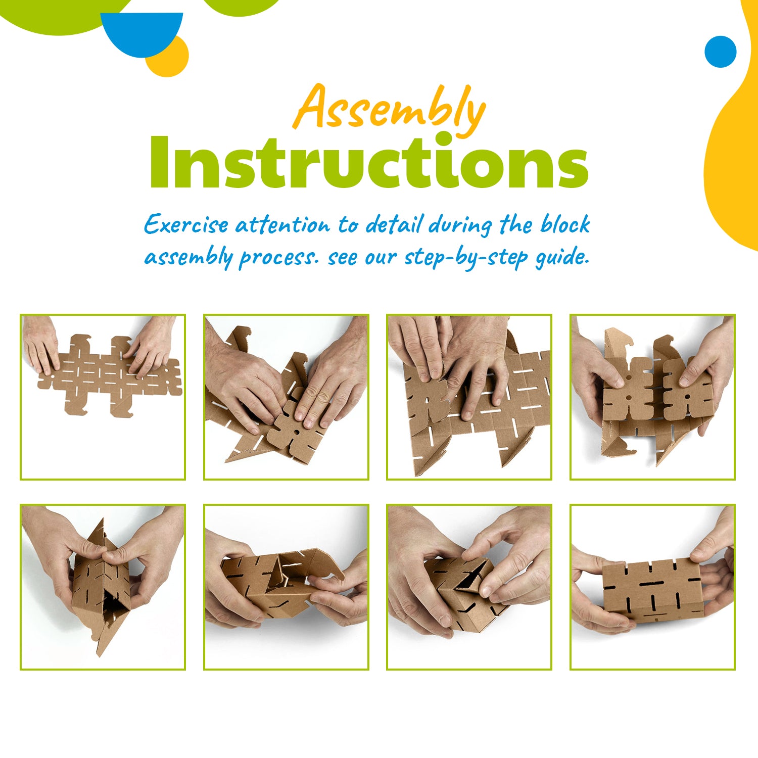 Block Assembling Cardblocks Constructive Blocks - Cardboard blocks for Self-Assembly ...