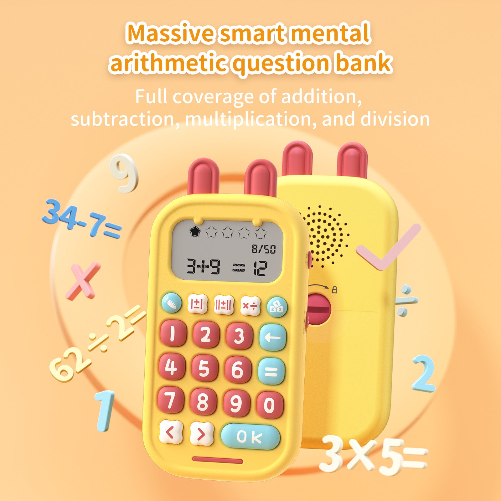 Alilo KS-1 Math Magic Training Machine - 11 Levels of Graded Arithmetic Questions