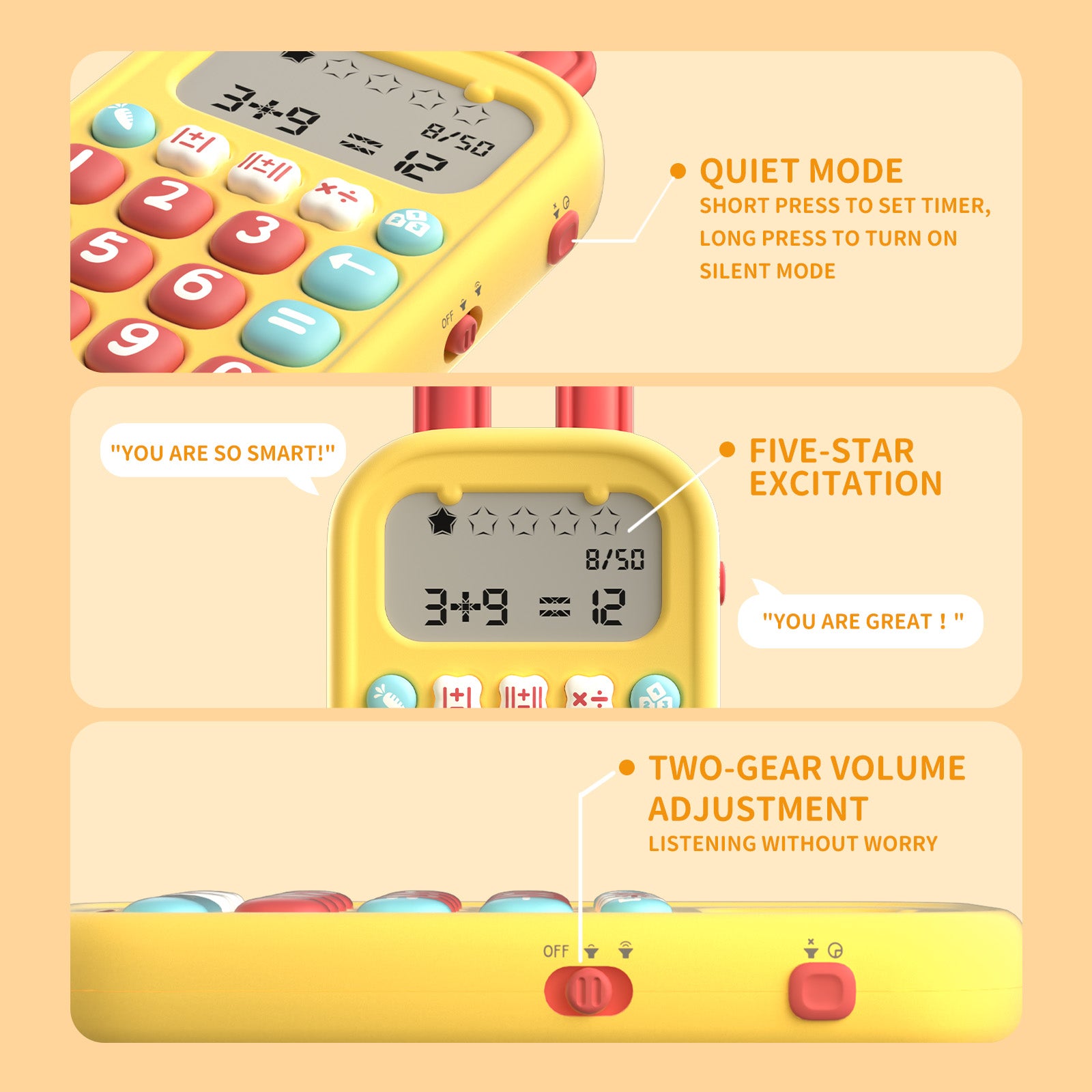 Alilo KS-1 Math Magic Training Machine - 11 Levels of Graded Arithmetic Questions