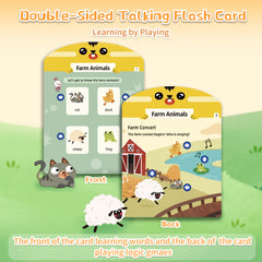 Alilo Q1 Logical Thinking Learning Tablet - 47 Talking Flash Cards with 4 Kinds of Play Modes and Progressive Difficulty - No Electronic Screen