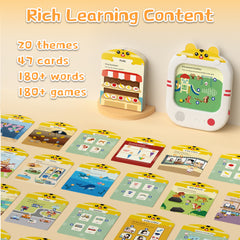 Alilo Q1 Logical Thinking Learning Tablet - 47 Talking Flash Cards with 4 Kinds of Play Modes and Progressive Difficulty - No Electronic Screen