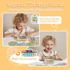Alilo Q1 Logical Thinking Learning Tablet - 47 Talking Flash Cards with 4 Kinds of Play Modes and Progressive Difficulty - No Electronic Screen