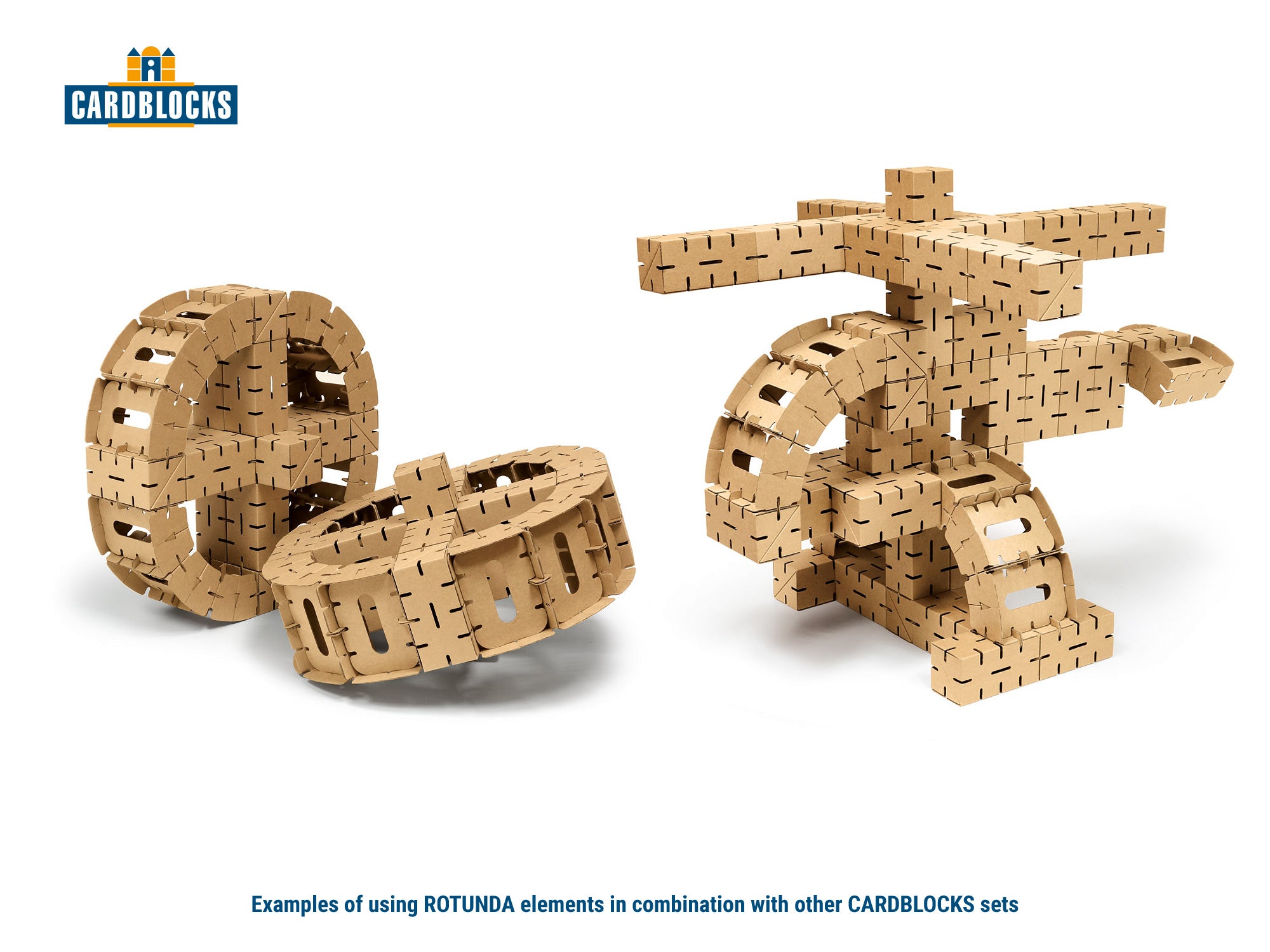 Cardblocks Rotunda Set - Constructive Blocks for Self-Assembly - Delsit ...