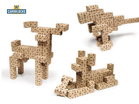 Cardblocks Construction Blocks Set - Biuld, Create, Paint. Dome