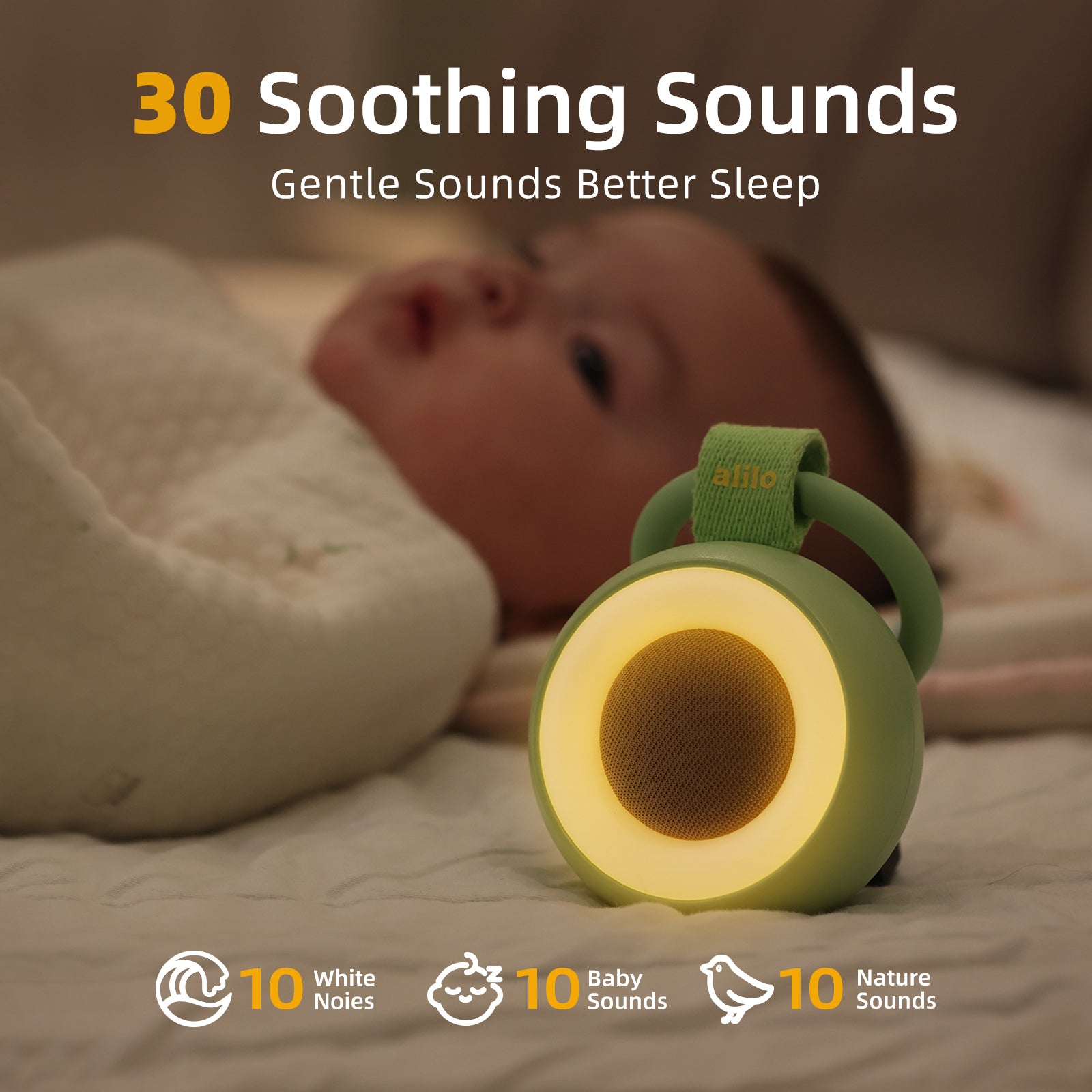 Alilo W1 Pocket Soother - White Noise, Soothing Lullabies