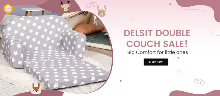 DelSit Family Toddler Double Sofa Sale
