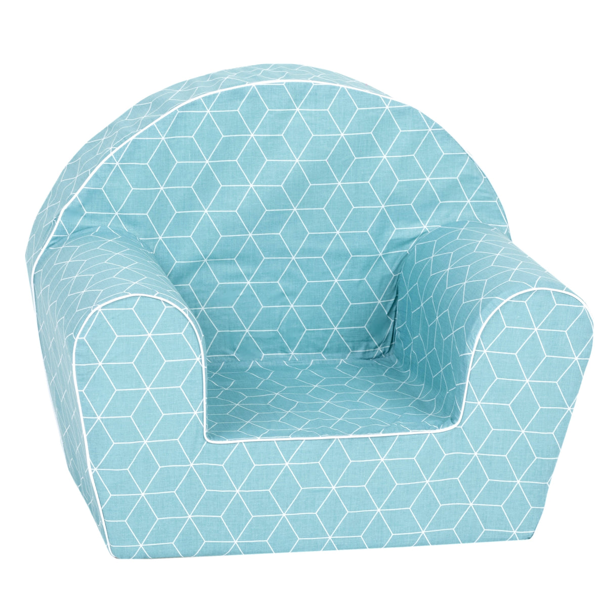 DELSIT Toddler Chair & Kids Armchair - Mint Cubes