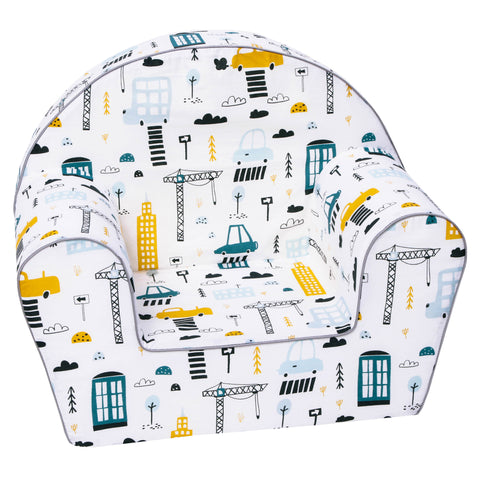 DELSIT Toddler Chair & Kids Armchair - Busy Street