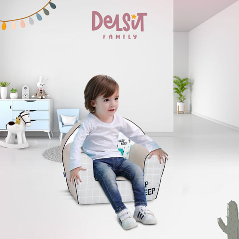 DELSIT Toddler Chair & Kids Armchair - Off Road Explorer