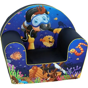 DELSIT Toddler Chair & Kids Armchair - Marine Diver